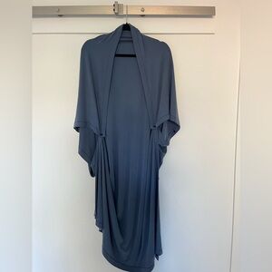 lululemon athletica Adjustable Wrap Shawl in Deep Blue with Snap Closures